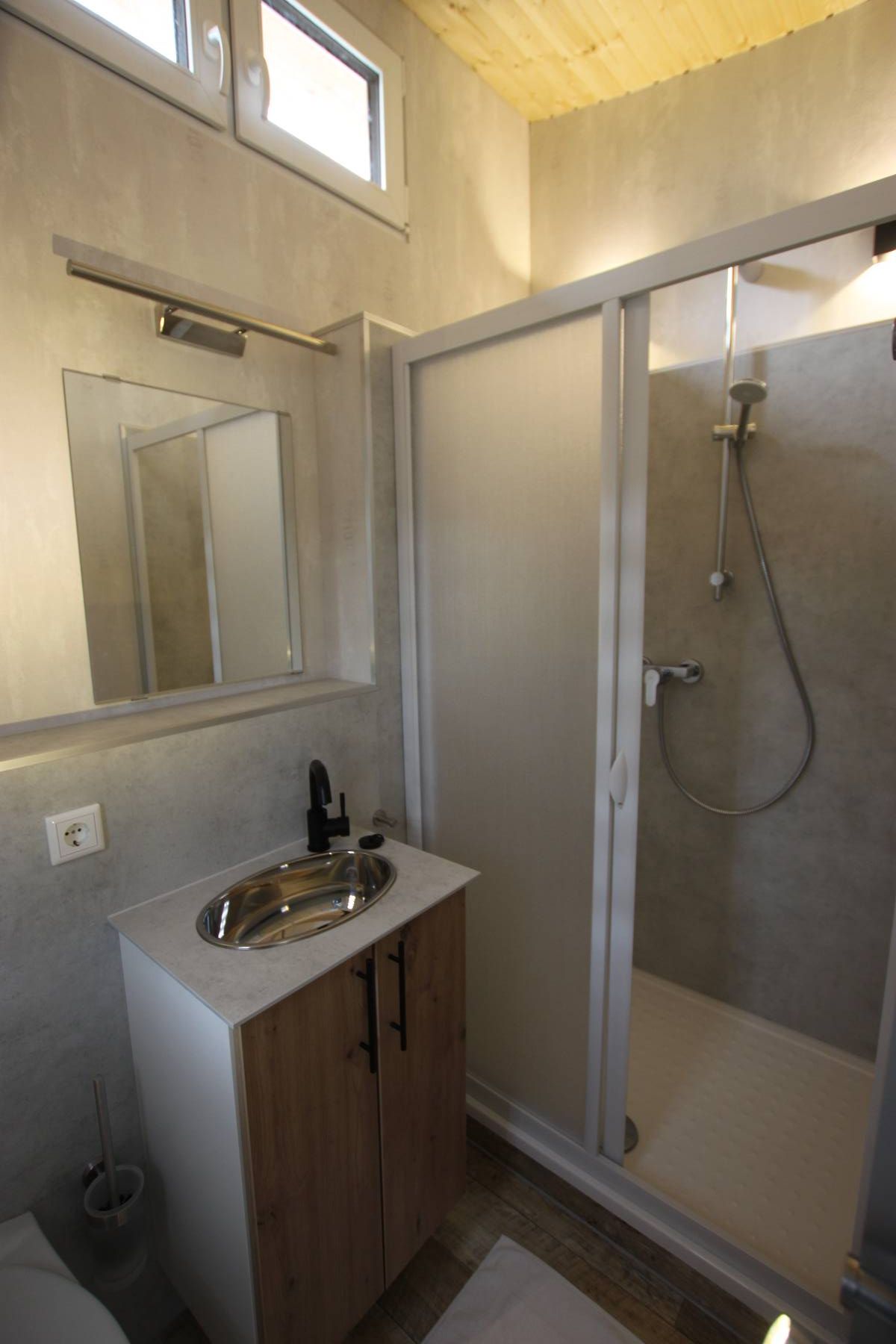 Unterkunft mit Dusche